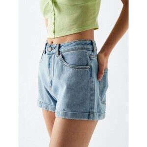 Pacsun Faded Denim High Waist Mom Shorts, Size 26